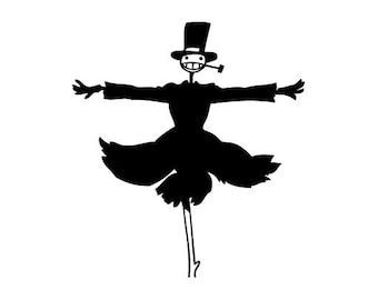 Scarecrow Howl Moving Castle - Vinyl Decal Sticker for Wall, Car, Bike, iPhone, iPad, Macbook, Laptop, Helmet