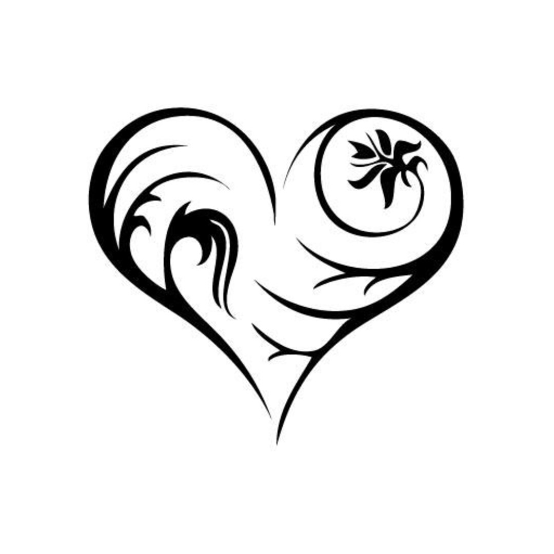 Heart Growth - Vinyl Decal Sticker for Wall, Car, Bike, Iphone, Ipad ...