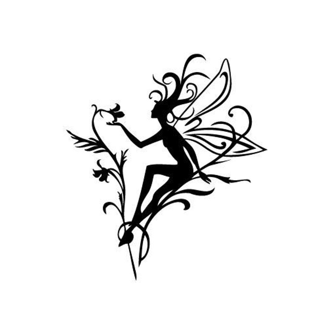 Fairy Magic Flower Power - Vinyl Decal Sticker for Wall, Car, Bike ...