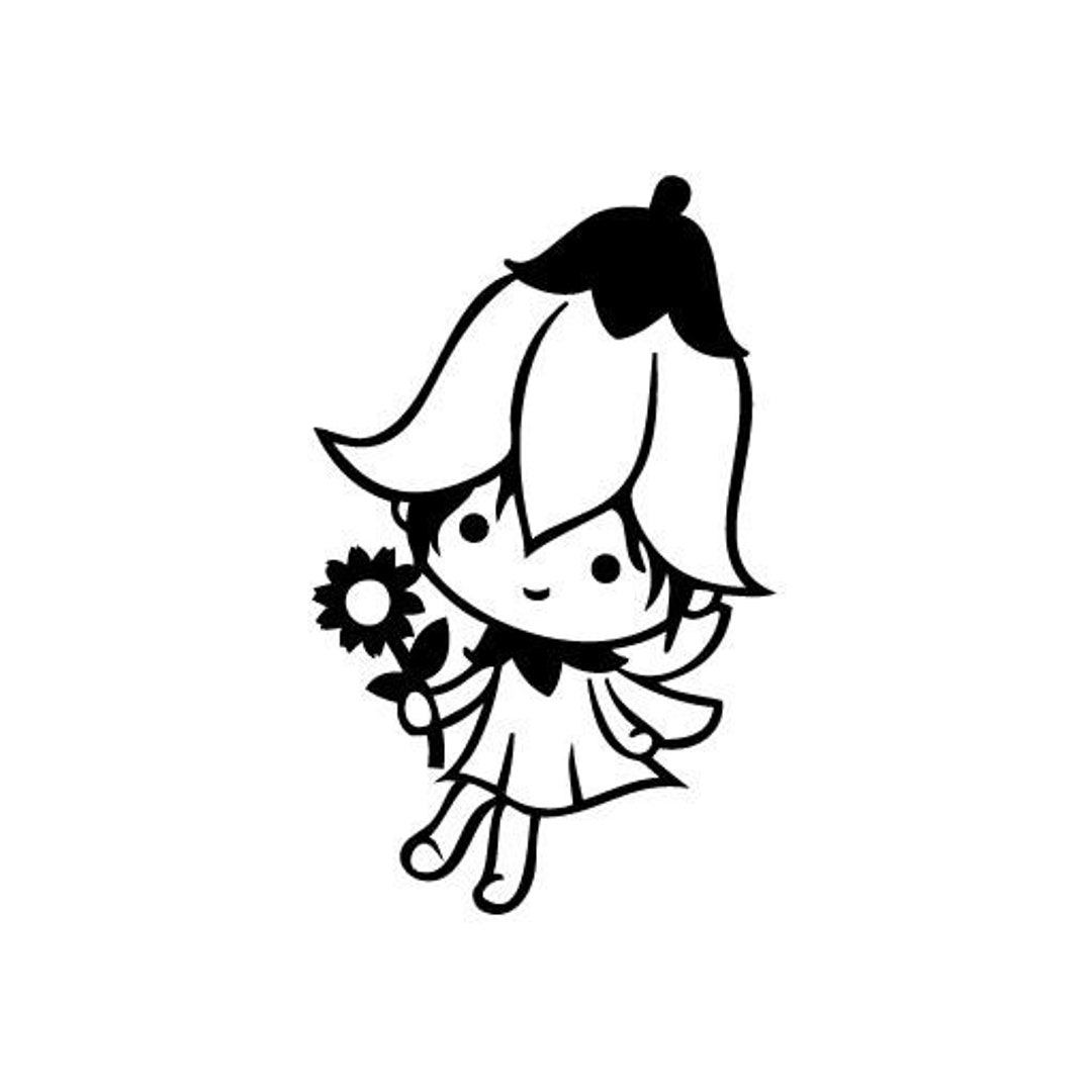 Fairy Lily - Vinyl Decal Sticker for Wall, Car, Bike, Iphone, Ipad ...