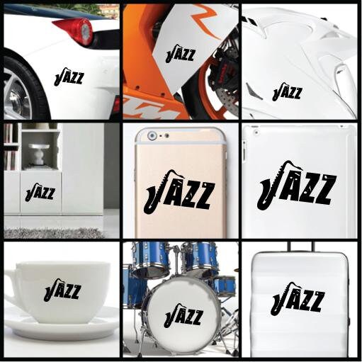 Jazz Nice Sticker Jazz Music Party - Vinyl Decal Sticker for Wall, Car, Bike, Iphone ...