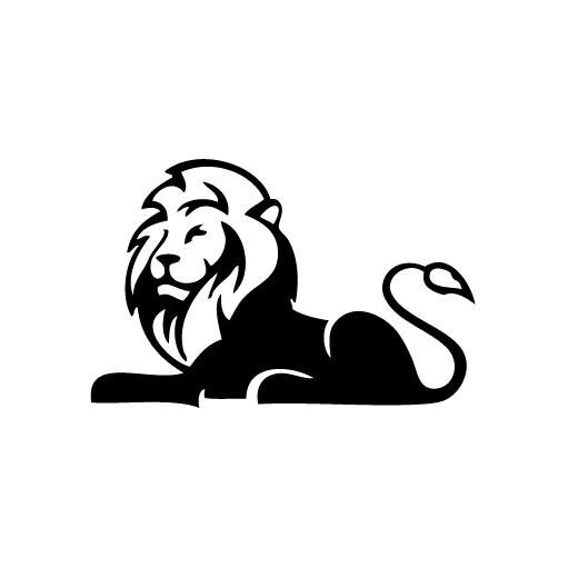 Lion Sit Post - Vinyl Decal Sticker for Wall, Car, Bike, iPhone, iPad, Macbook, Laptop, Helmet