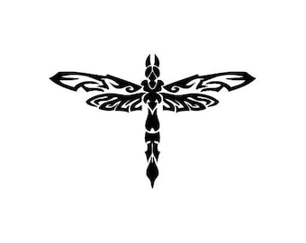 Dragonfly Art - Vinyl Decal Sticker for Wall, Car, Bike, iPhone, iPad, Macbook, Laptop, Helmet