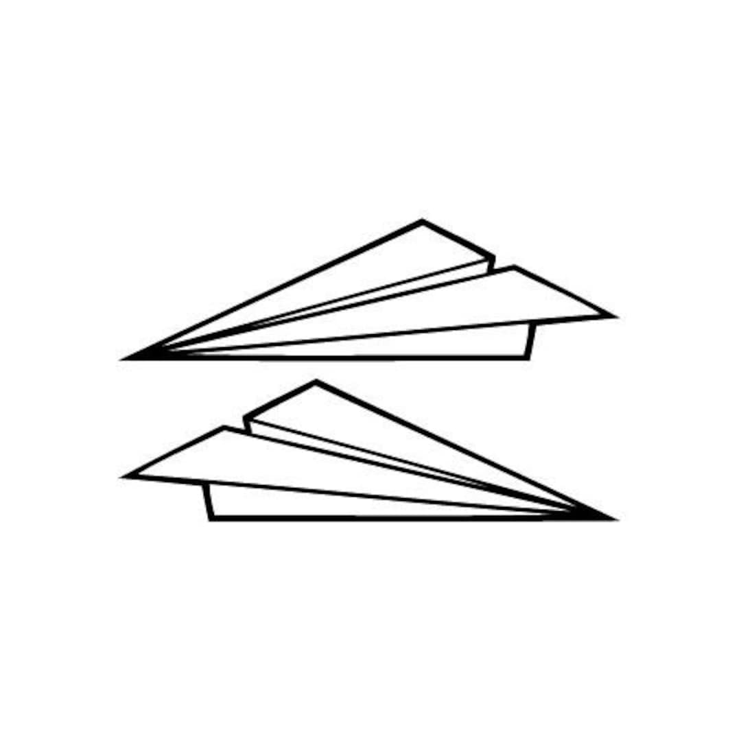 Paper Fly Sign Aeroplane Paper Fly - Vinyl Decal Sticker for Wall, Car, Bike, Iphone ...