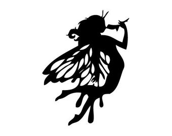 Fairy Flower - Vinyl Decal Sticker for Wall, Car, Bike, iPhone, iPad, Macbook, Laptop, Helmet