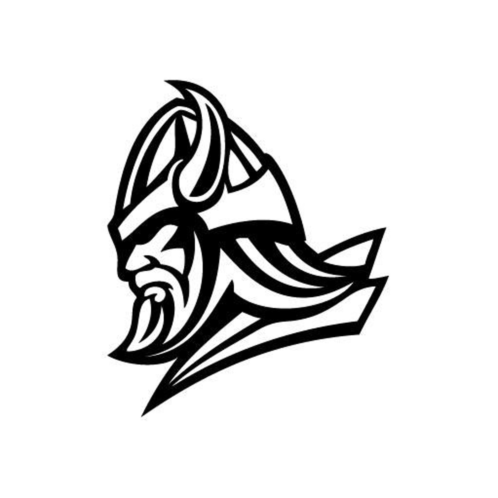 Warrior Head Mascot Vinyl Decal Sticker for Wall Car Bike | Etsy