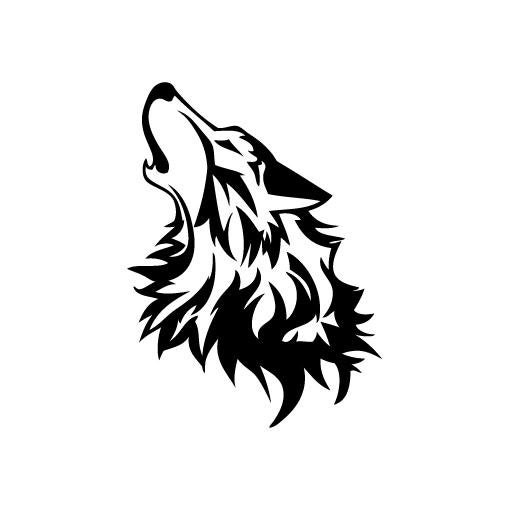 Wolf Howl Night Sky - Vinyl Decal Sticker for Wall, Car, Bike, iPhone, iPad, Macbook, Laptop, Helmet