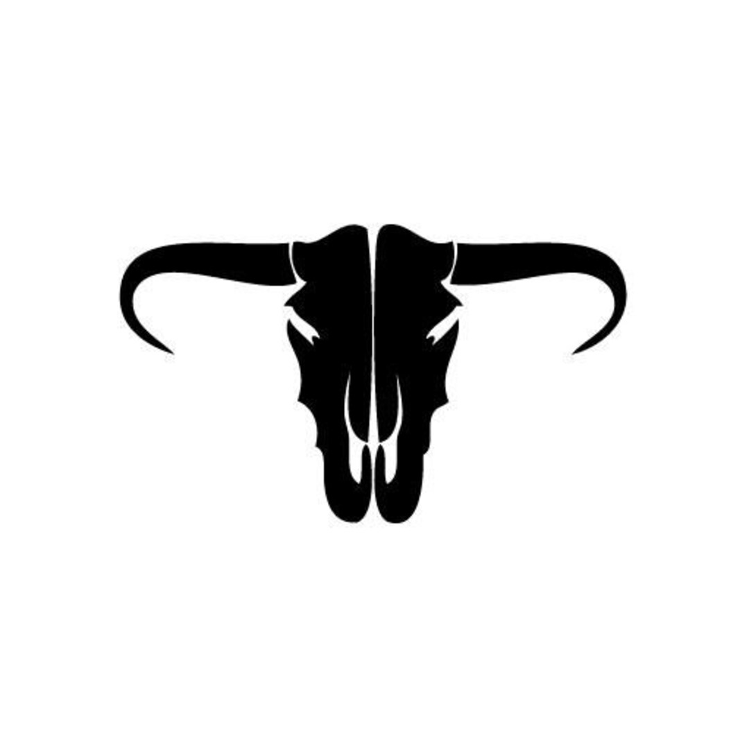 Skull Bull - Vinyl Decal Sticker for Wall, Car, Bike, Iphone, Ipad ...