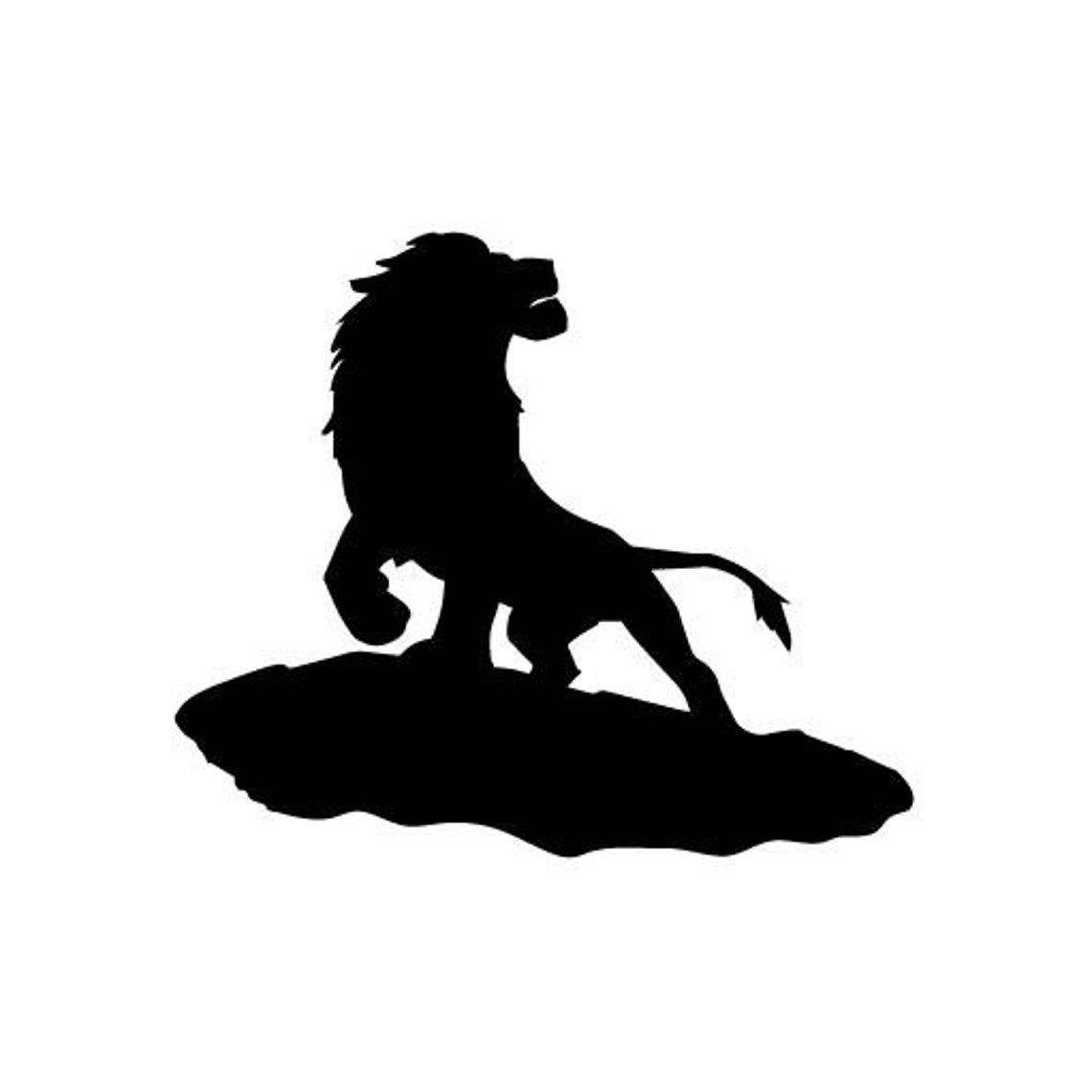 Lion King on Rock Vinyl Decal Sticker for Wall Car Bike Etsy