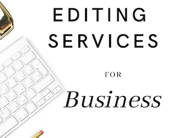 Services d'édition pour les entreprises (jusqu'à 600 mots)