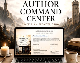 Author Marketing Planner | KDP Sales Tracker, Content Organizer (Google Sheets Template)