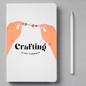 Crafting Is My Therapy archivos SVG para Cricut, silueta, descarga digital instantánea, sublimación PNG