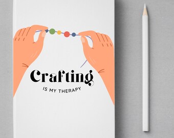 Crafting Is My Therapy SVG files for Cricut, Silhouette, Instant Digital Download, PNG Sublimation