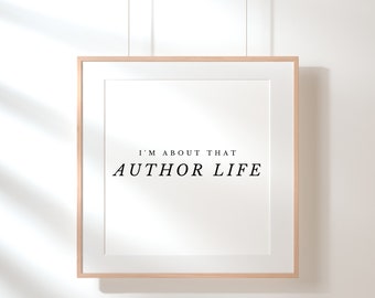 Author Life - Digital Sticker, Clip Art, Digital Art