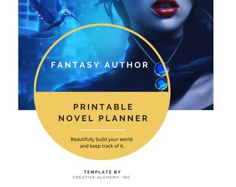 Weltenbau Arbeitsbuch | Fantasy Roman Planer | Schreibe deine BookTok Fantasy Geschichte | Autoren-Schreibwerkzeug
