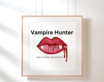 Vampire Hunter (Author) - Digital Sticker, Clip Art, Digital Art
