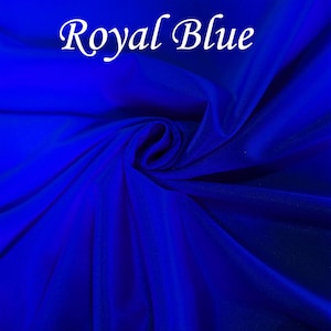 ROYAL BLUE Aerial Silks Fabric 108&quot; wide no-stretch Tricot for Aerial Dance, Aerial Tissue, Aerial Yoga