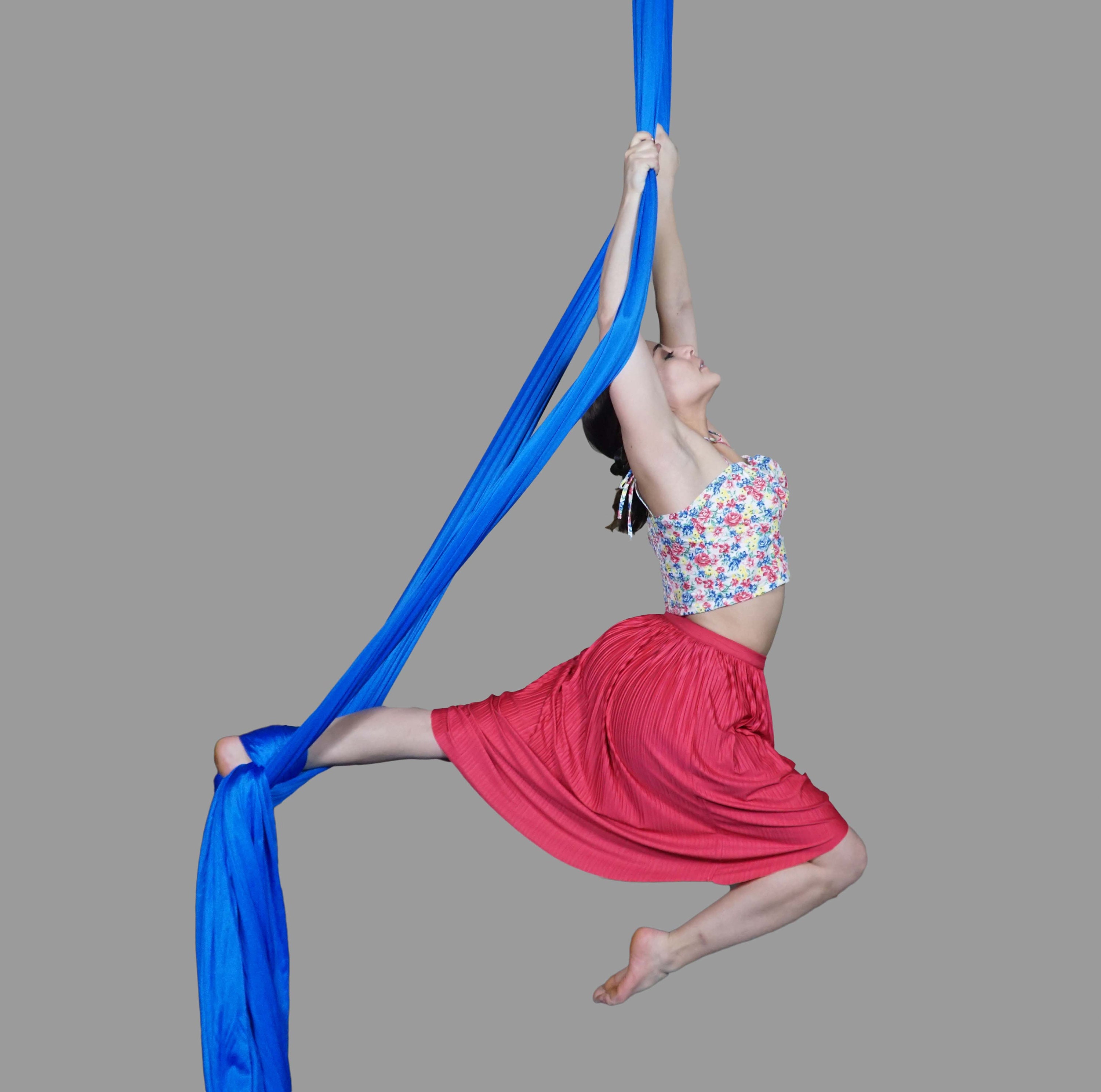 Aerial Silks (Colour: Blue, Length: 4m)