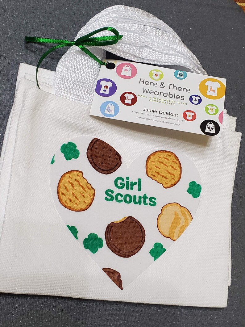 Girl Scout themed treat / favor / gift bag canvas Bundle Etsy