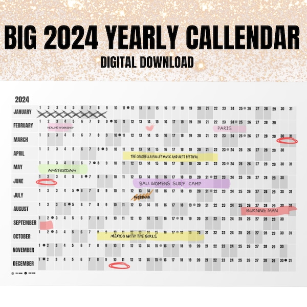 BigCalendar Etsy BigCalendar Etsy