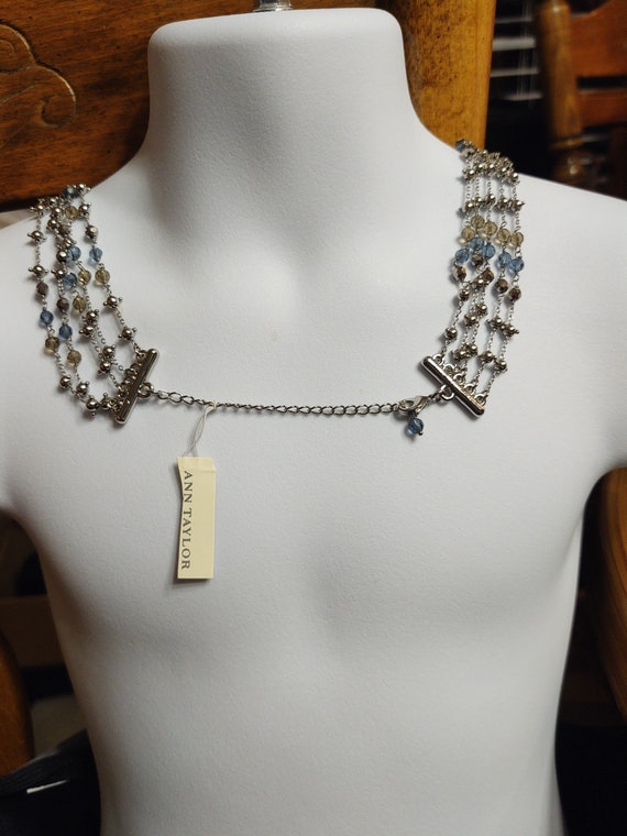 Ann Taylor Multi Strand Necklace 18" - image 6