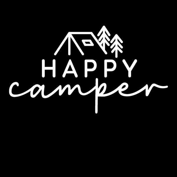 Happy Camper Svg - Etsy