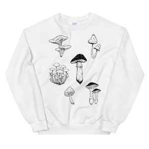 Women's Organic - Sweatshirt | Sustainable Sweatshirt | Mushroom Sweatshirt | Japanese mushroom Sweatshirt