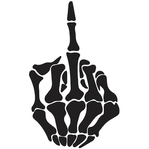 Skeleton Middle Finger SVG | Skeleton Fingers SVG | Cricut File digital download