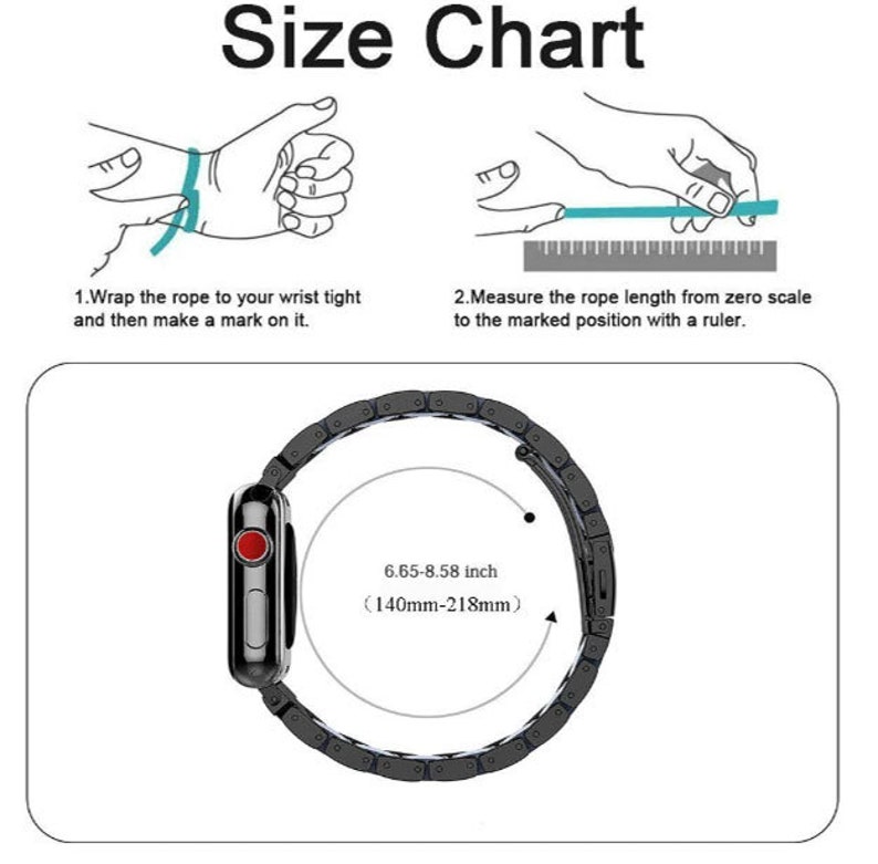 Custom Apple Watch Band Stainless Steel Laser Engraved Etsy