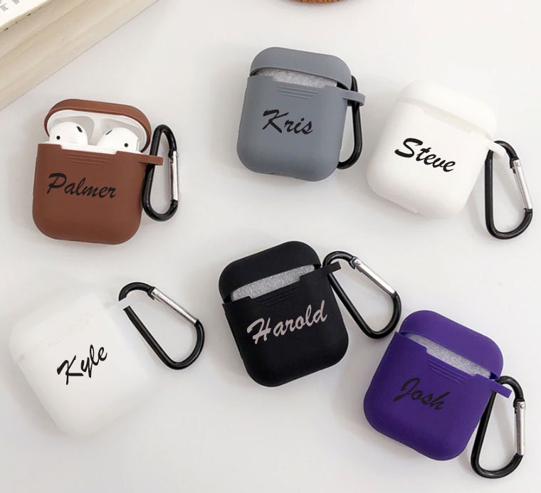 Airpod Case Keychain silicone Airpod Caseengraved Silicone Etsy