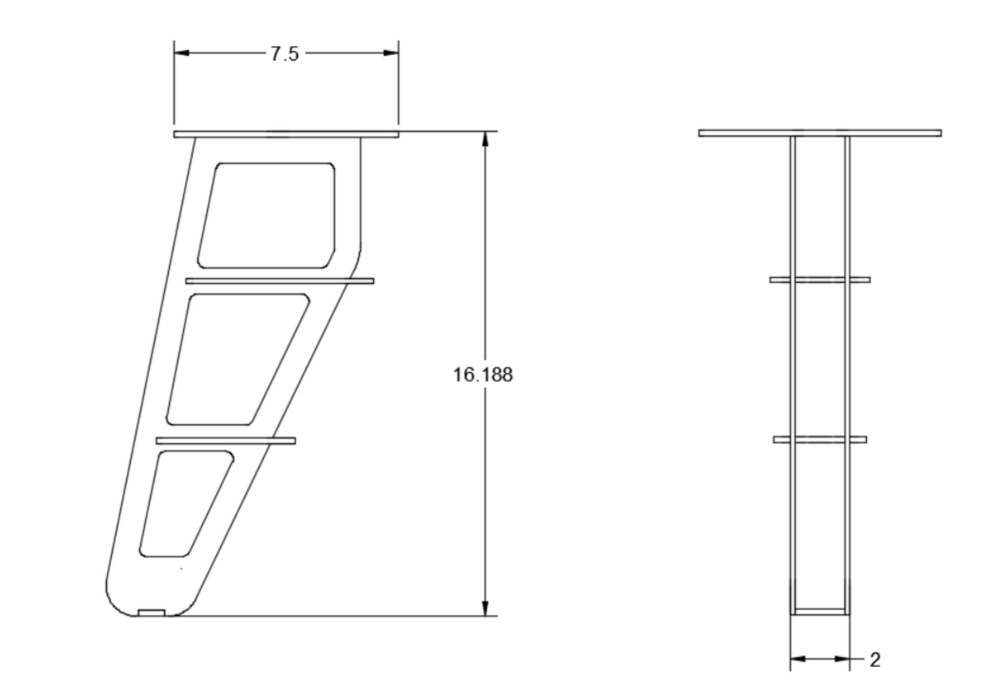 Industrial Steel Coffee Table Legs DXF CNC Files Etsy
