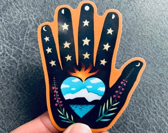 Seward Alaska Milagro Hand Sticker
