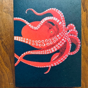 Giant Pacific Octopus Greeting Card
