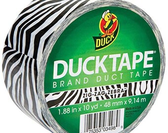 Zebra Animal Printed Duct Tape 10 Yards