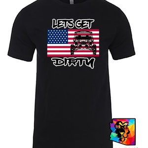Can Am X3 USA T-Shirt- Lets get Dirty/ Can Am shirt/ X3 Shirt/ Free Shipping/ Premium Shirt/UTV/Off Road