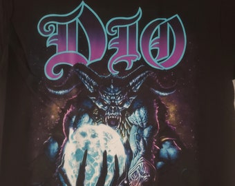 Vintage DIO Shirt 1990s Tee Dragon Concert Shirt Band Tee