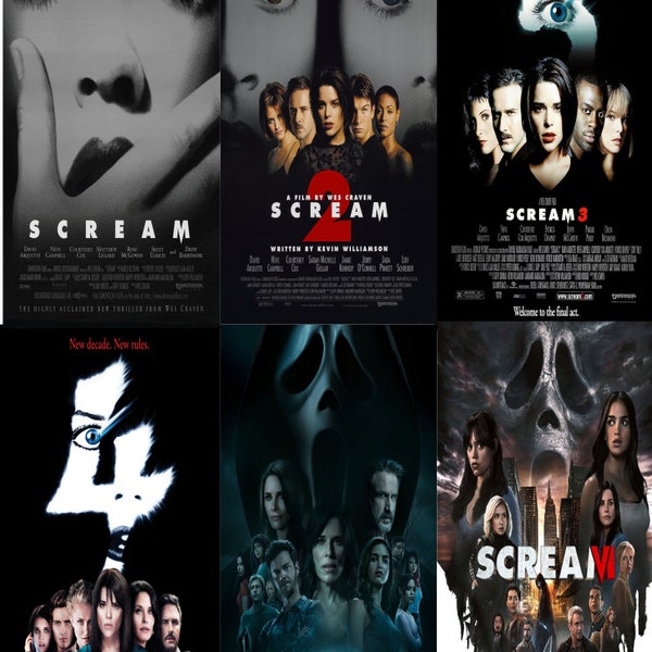 Free Same Day Shipping SCREAM 1-6 Borderless 11x17 Posters You Choose!