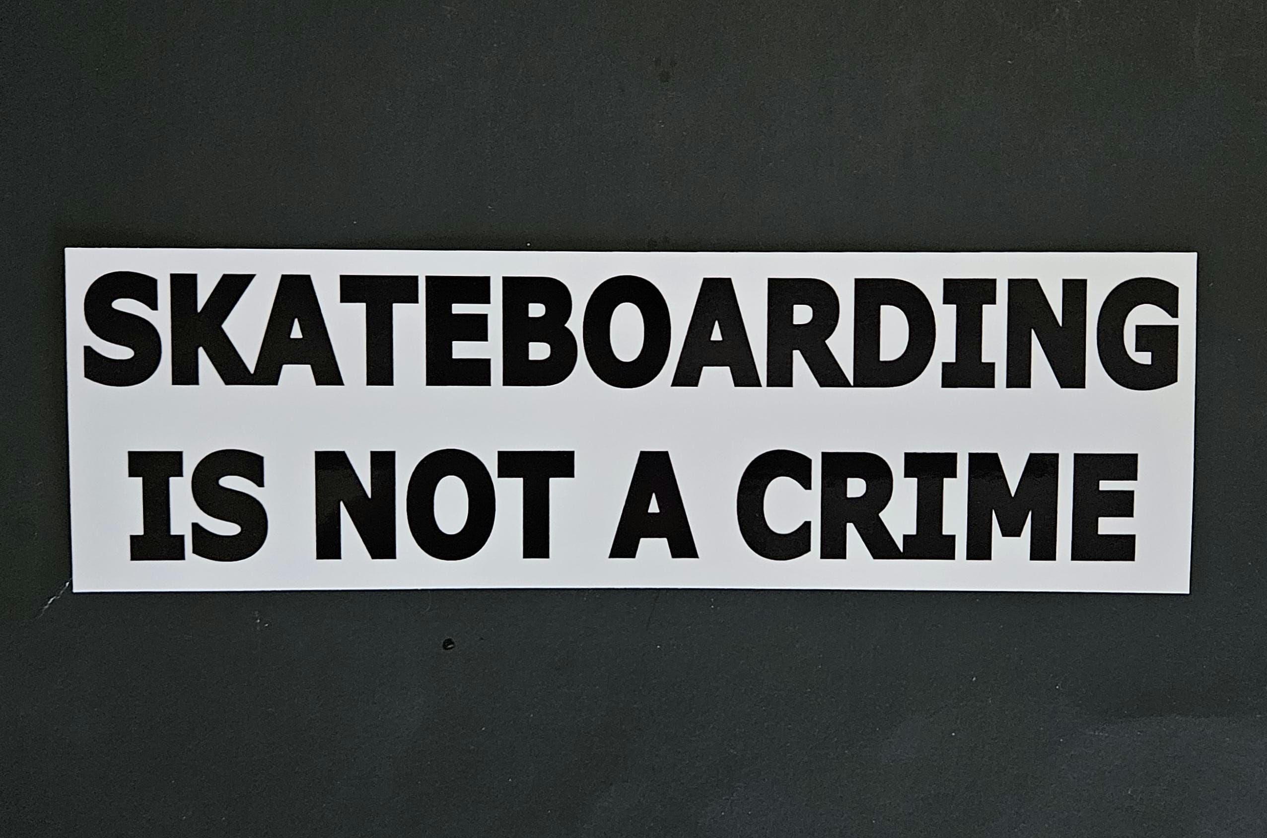 Free Same Day Shipping New Classic Skateboarding is Not A Crime