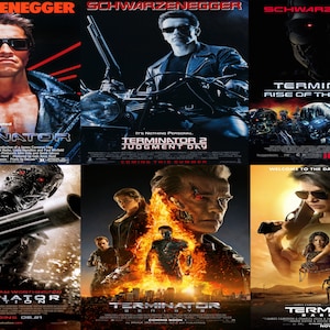 Free Same Day Shipping Terminator all 6 Borderless 11x17 Posters You Choose!