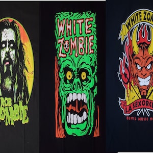 Free Same Day Shipping Brand New ROB ZOMBIE White Zombie Shirts 3 To Choose From!