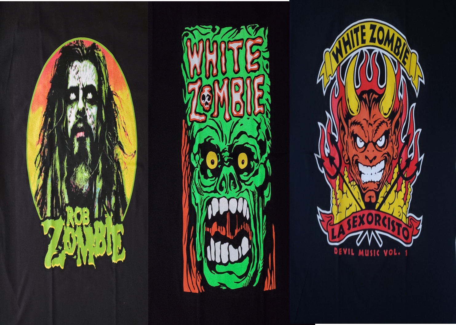 Free Same Day Shipping Brand New ROB ZOMBIE White Zombie Shirts 3