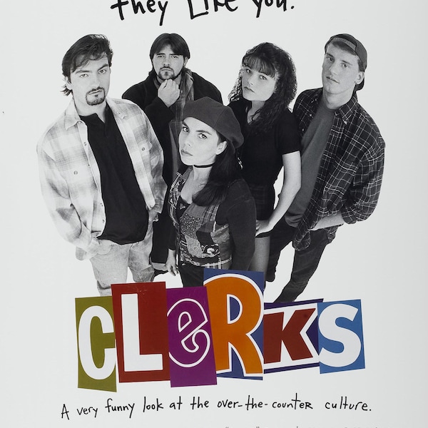 Free Same Day Shipping CLERKS Kevin Smith Borderless 11x17 Poster