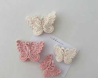 Lace Butterfly Hair Clip for Girl Alligator Clip