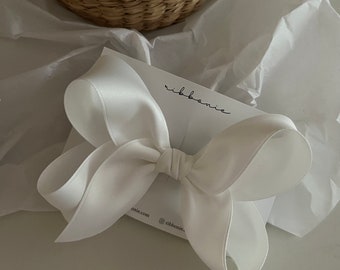 Satin  Bow Clip for Girls Luxe Satin Bow  Non Slip Hair Clip for Toddler School Girl Hair Bow