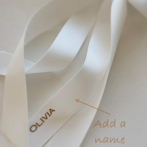 Off White Satin Bridal Hair Bow, Elegant Large Wedding Clip, Minimalist Bride Style Accessory image 11