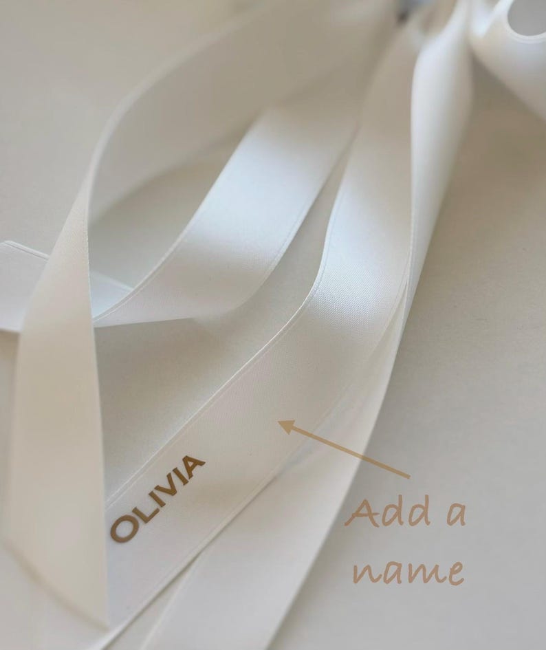 Off White Satin Bridal Hair Bow, Elegant Large Wedding Clip, Minimalist Bride Style Accessory image 11