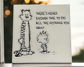 3D Printed Calvin and Hobbes Picture