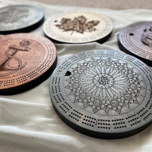 Plateau de cribbage, plateau de jeu, plateau de jeu en bois