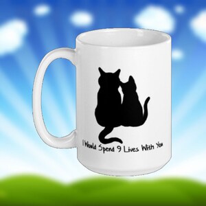 Katten en koppels houden van gift koffie mok of thee kopje