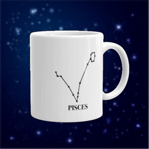 Constellation Pisces Astrology/Zodiac Coffee Mug or Tea Cup